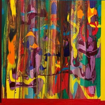 Картина под названием "Colorful Life" - Jasmin Anderleit, Подлинное произведение искусства, Акрил