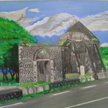 Peinture intitulée "eglise-saint-nicola…" par Jasmin V, Œuvre d'art originale, Acrylique