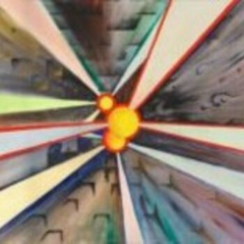 Картина под названием "Three Orbs" - Jason Goff, Подлинное произведение искусства, Масло