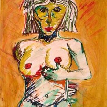 Pittura intitolato "Woman with Wine" da Jason Stillman, Opera d'arte originale, Olio