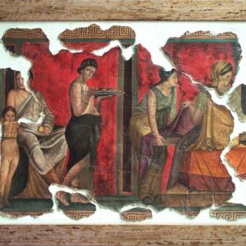 Schilderij getiteld "Pompei: Villa dei M…" door Jason, Origineel Kunstwerk