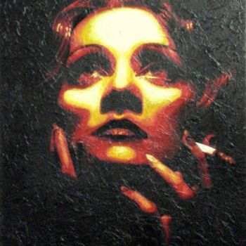 Painting titled ""Marlene"" by Jason, Original Artwork, Oil