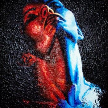 Pintura titulada "‎"Sensualità in ros…" por Jason, Obra de arte original, Oleo