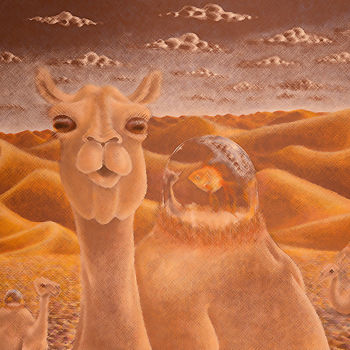 Σχέδιο με τίτλο "Camel" από Jason Allen Greig, Αυθεντικά έργα τέχνης, Μολύβι