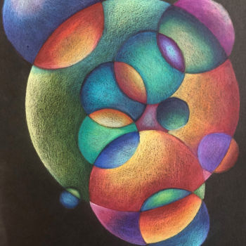 Σχέδιο με τίτλο "Orbital" από Jason Allen Greig, Αυθεντικά έργα τέχνης, Μολύβι