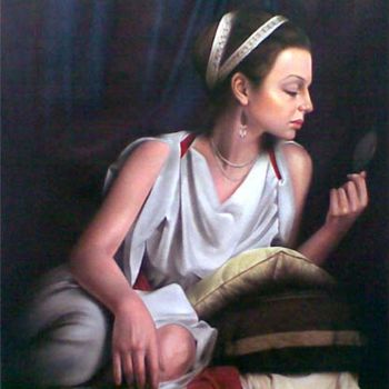 Painting titled "Decorative Painting…" by Javed Hashmi, Original Artwork, Oil