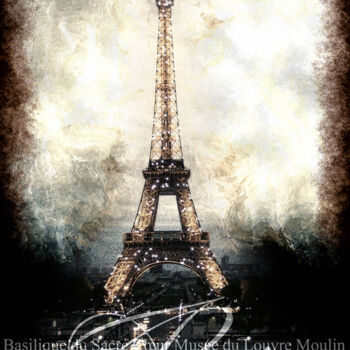 Digitale Kunst getiteld "Eiffel/XL large ori…" door Javier Diaz, Origineel Kunstwerk, Gemanipuleerde fotografie