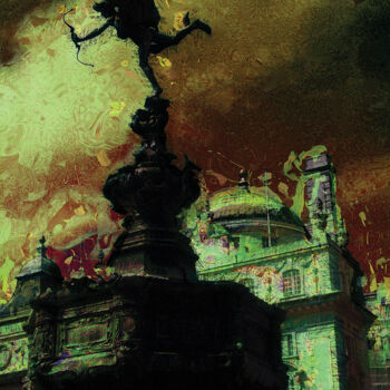 Digital Arts titled "Piccadilly Circus/X…" by Javier Diaz, Original Artwork, Manipulated Photography
