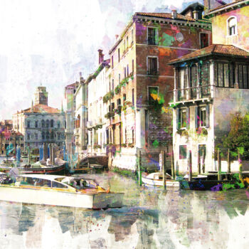 Digital Arts titled "Apuntes de Venecia…" by Javier Diaz, Original Artwork, Manipulated Photography