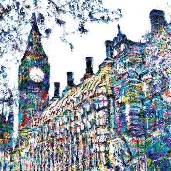 Digital Arts titled "Bosquejos londinens…" by Javier Diaz, Original Artwork, Manipulated Photography