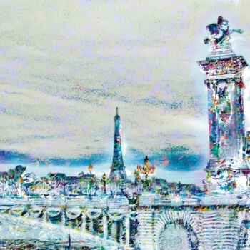 Arte digitale intitolato "Bosquejos parisinos…" da Javier Diaz, Opera d'arte originale, Fotografia manipolata