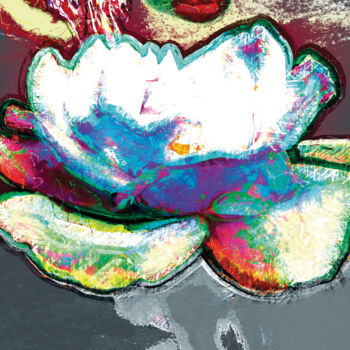 Digital Arts titled "Una flor V" by Javier Diaz, Original Artwork, Manipulated Photography