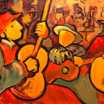 Pittura intitolato "Little songs in cou…" da Javier Delgado Arte, Opera d'arte originale, Olio