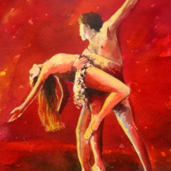 Malarstwo zatytułowany „Danza2” autorstwa Javier Lorente, Oryginalna praca