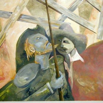 Painting titled "DON QUIJOTE Y SANCH…" by Javiersanchez, Original Artwork