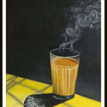 Malarstwo zatytułowany „Mumbai Special Cutt…” autorstwa Murad Jawed, Oryginalna praca, Olej