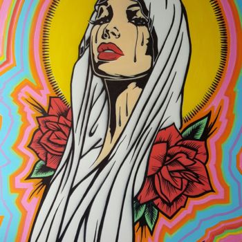 Malerei mit dem Titel "Holly Colourz" von Jawz, Original-Kunstwerk, Andere
