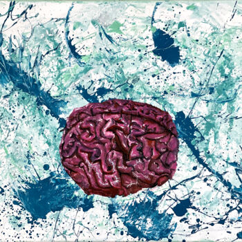 Картина под названием "“Think”" - Jay Q Innovations, Подлинное произведение искусства, Акрил
