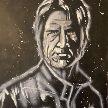 Painting titled "Han solo" by Jayfray, Original Artwork, Acrylic Mounted on Wood Stretcher frame