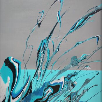 Pintura titulada "Blue energy" por Jaykay, Obra de arte original, Acrílico Montado en Bastidor de camilla de madera