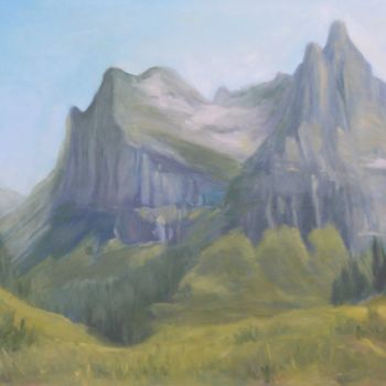 Malarstwo zatytułowany „Spring in the Valley” autorstwa Jmcd Art, Oryginalna praca, Olej