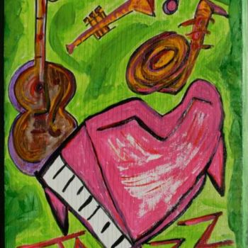 Painting titled ""Jazzy Christmas"" by Jay Swafford, Original Artwork