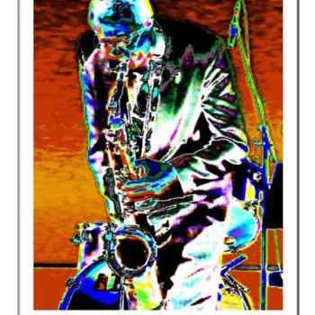 Arte digital titulada "Hot Saxophon" por Jazzy, Obra de arte original