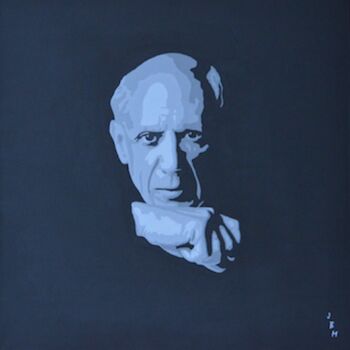 Peinture intitulée "Pablo Picasso" par Jb Mesqui, Œuvre d'art originale, Acrylique