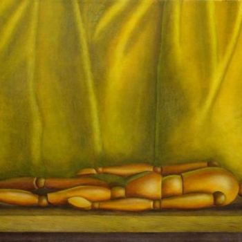 Painting titled "Yellow Painting" by Jonathan Beck, Original Artwork, Oil