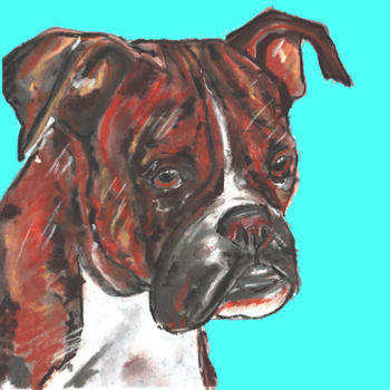 Drawing titled ""Boxer " A Limited…" by Jb Studio, Original Artwork, Charcoal