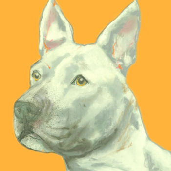 Отпечатки и Гравюры под названием "pitbull terrier-A L…" - Jb Studio, Подлинное произведение искусства, Цифровая печать
