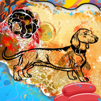 Estampas & grabados titulada ""Dutchhund " A Limi…" por Jb Studio, Obra de arte original, Otro