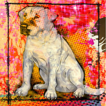 Printmaking titled ""Labrador " A Limit…" by Jb Studio, Original Artwork, Other