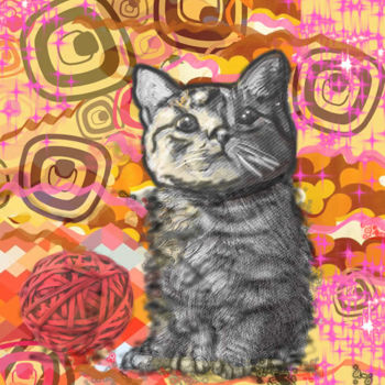 Printmaking titled ""Cat " A Limited Ed…" by Jb Studio, Original Artwork, Other