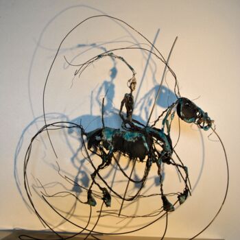 Sculpture intitulée "Garde fou noir" par Jean-Christophe Bridoux, Œuvre d'art originale, Céramique
