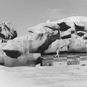 Photographie intitulée "Les rochers en équi…" par Jean-Christophe Mandelli, Œuvre d'art originale, Photographie manipulée