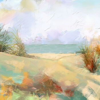 Цифровое искусство под названием "Dune" - Jc Piquet, Подлинное произведение искусства, Цифровая живопись