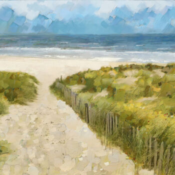 Digital Arts titled "Dune 4" by Jc Piquet, Original Artwork, Digital Painting
