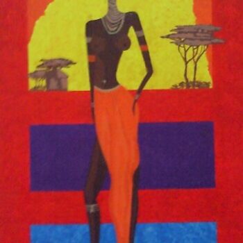 Pintura titulada "Africa" por Jcaelles, Obra de arte original, Oleo