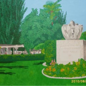 Картина под названием "Monument a la sarda…" - Jcaelles, Подлинное произведение искусства, Масло