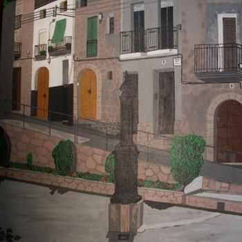 Peinture intitulée "La font - El Soleras" par Jcaelles, Œuvre d'art originale, Huile
