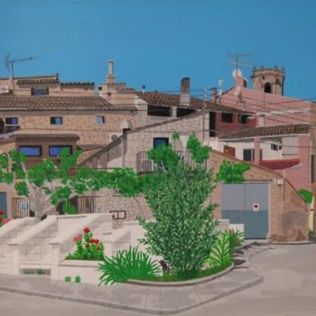 Pintura titulada "Plaza Cataluña - Gr…" por Jcaelles, Obra de arte original, Oleo