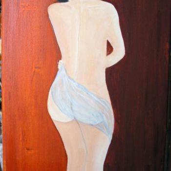 Pintura intitulada "Femme nue" por Joël Cariou, Obras de arte originais, Óleo