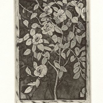 Printmaking titled "Le petit JC-Phone 1…" by Jean-Christophe Sylvos, Original Artwork, Engraving