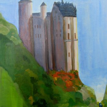 Pintura titulada "chateau.jpg" por Jean Charles Coffin, Obra de arte original, Oleo