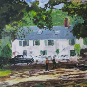 Painting titled "la-maison-forestier…" by Jean Charles Coffin, Original Artwork, Acrylic