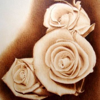 Artcraft με τίτλο "Rosas" από Juan Carlos Gonzalez, Αυθεντικά έργα τέχνης