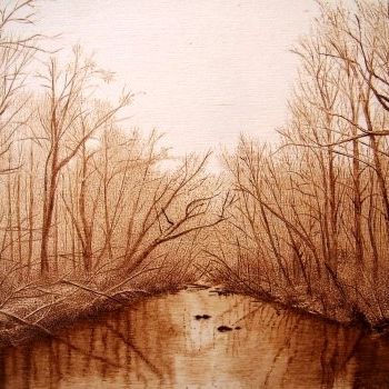 Artesanato intitulada "Chattahoochee river…" por Juan Carlos Gonzalez, Obras de arte originais