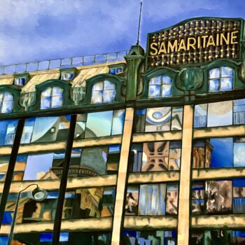 "Samaritaine" başlıklı Tablo Jchadima tarafından, Orijinal sanat, Petrol Ahşap Sedye çerçevesi üzerine monte edilmiş