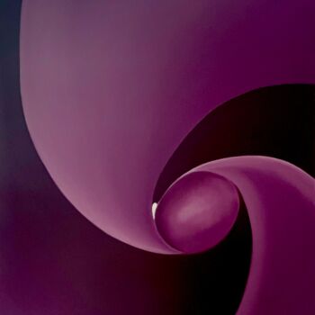 Peinture intitulée "Violet pérylène 1" par Jchadima, Œuvre d'art originale, Huile Monté sur Châssis en bois